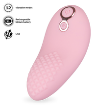 Load image into Gallery viewer, Vibrating textured tongue clit stimulator