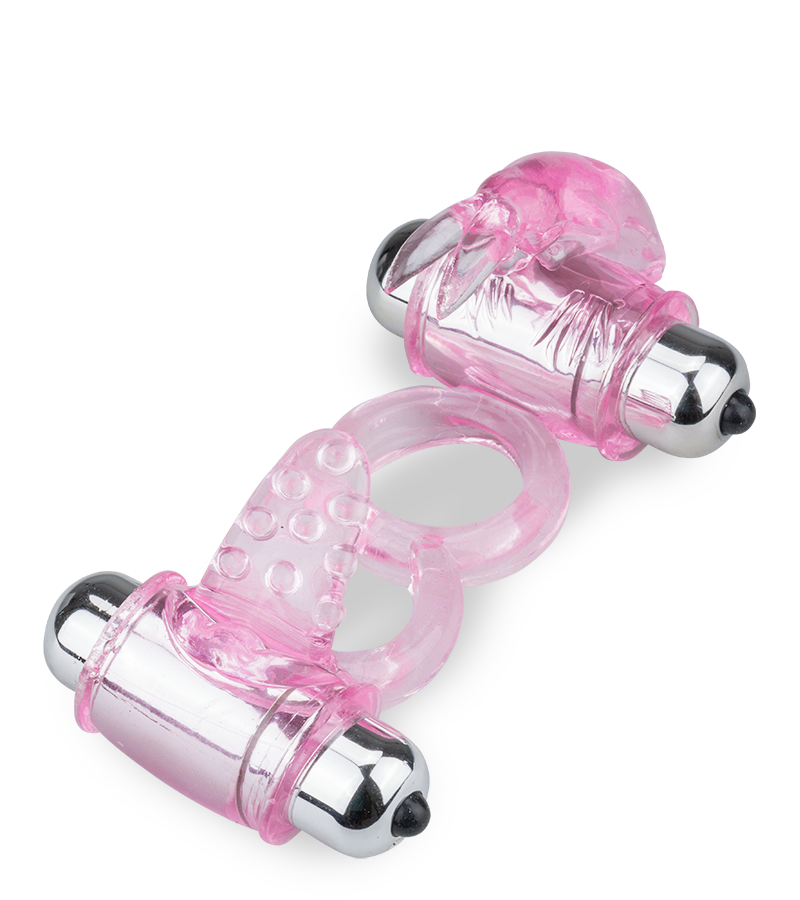 Vibrating tongue rabbit cock ring