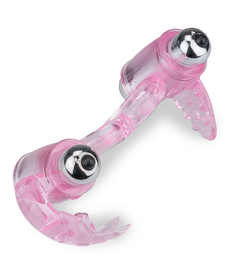 Vibrating tongue rabbit cock ring