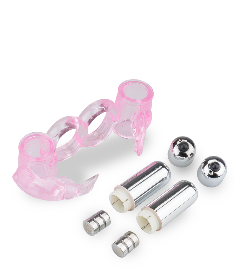 Vibrating tongue rabbit cock ring