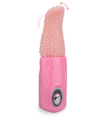 Vibrating tongue-shaped clit and vagina stimulator