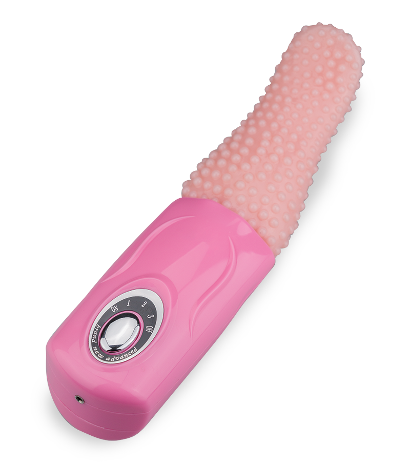 Vibrating tongue-shaped clit and vagina stimulator