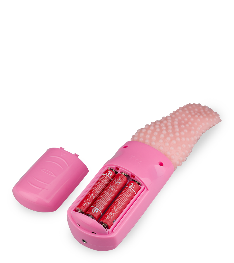 Vibrating tongue-shaped clit and vagina stimulator