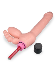 Load image into Gallery viewer, Vibrating triple penetration dildo