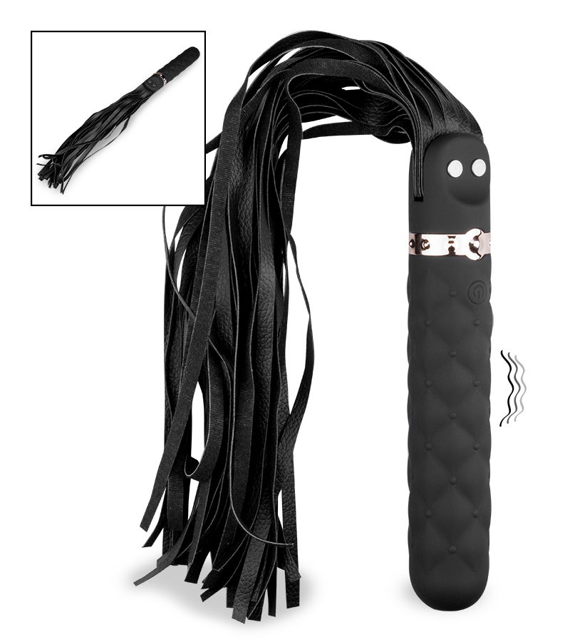 Vibrator with BDSM flogger