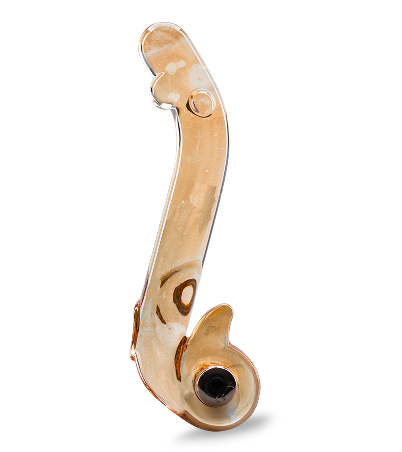 Virtuoso vibrating glass dildo