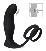 Load image into Gallery viewer, Wandering vibrating double cock ring prostate stimulator