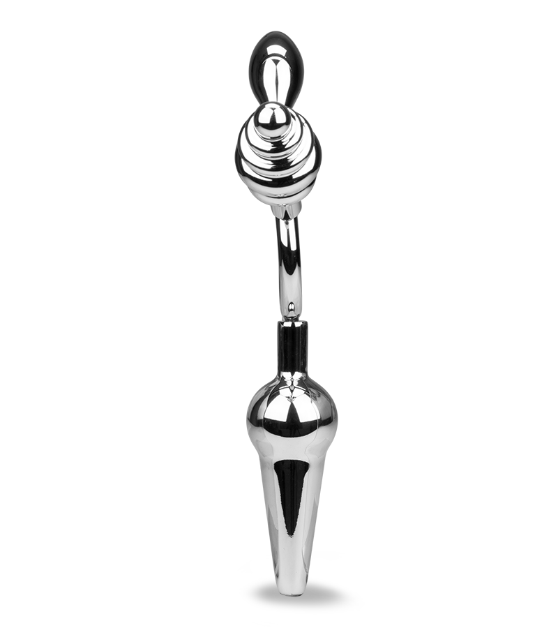 Wheel triple metal butt plug