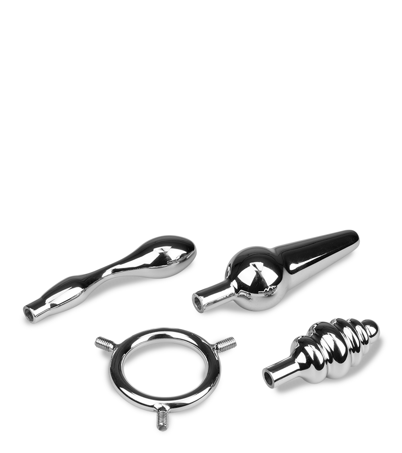 Wheel triple metal butt plug