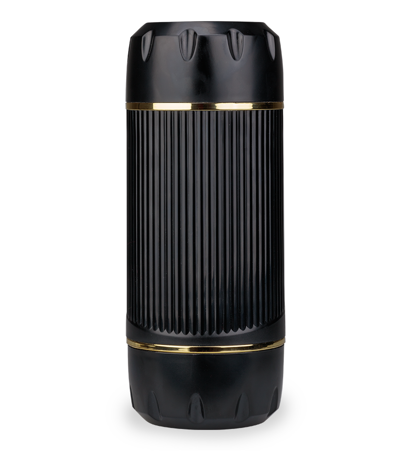 Wild vibrating mouth and pussy masturbator