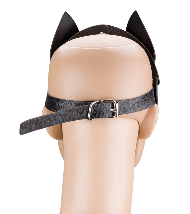 Wildcat faux leather mask