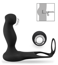 Load image into Gallery viewer, Wireless remote control prostate sex toy with cock ring