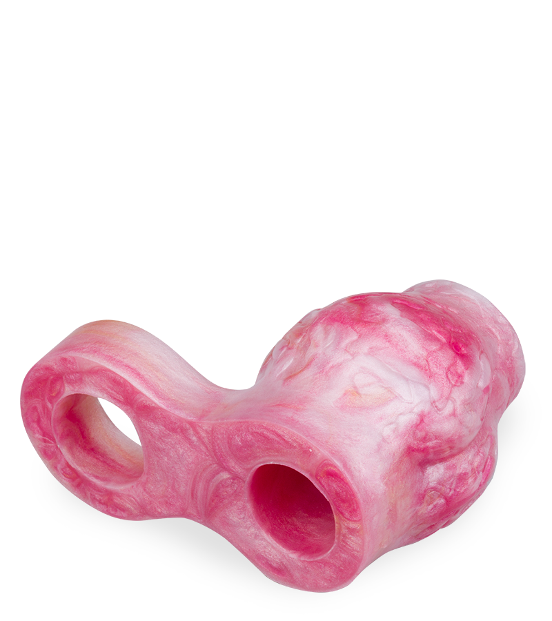 Wolf cock sleeve with knot and ball loop