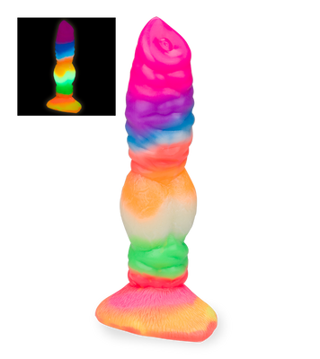 Wolf glow-in-the-dark suction-cup dildo