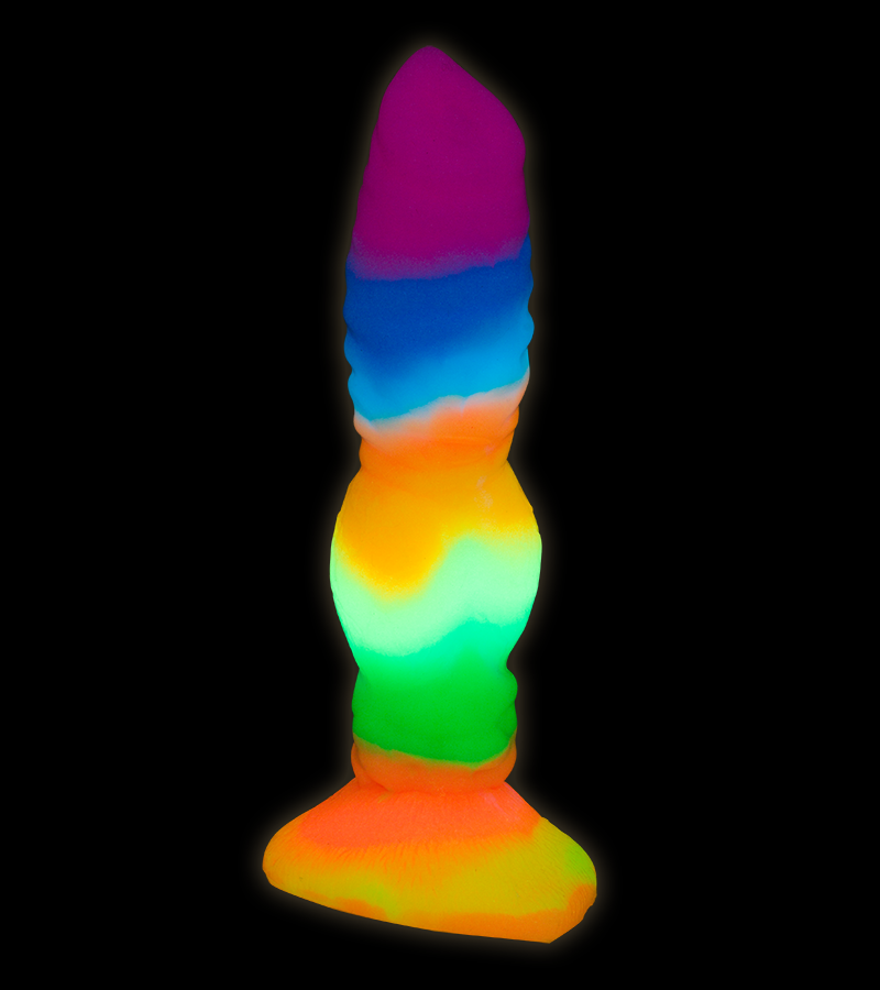Wolf glow-in-the-dark suction-cup dildo