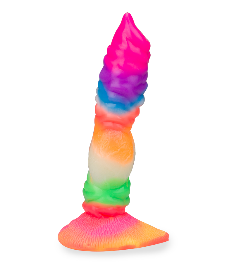 Wolf glow-in-the-dark suction-cup dildo