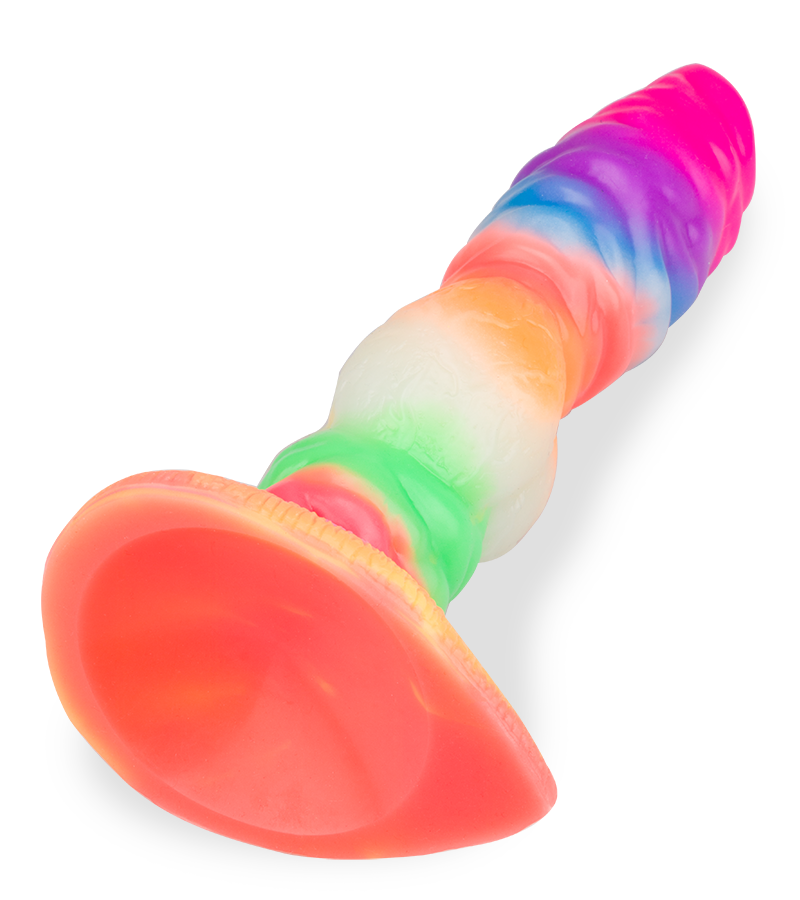Wolf glow-in-the-dark suction-cup dildo
