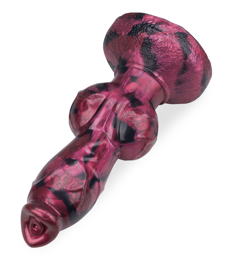 Wolf silicone suction-cup dildo