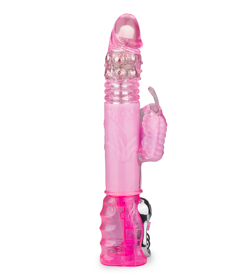 XL Butterfly thrusting rabbit vibrator