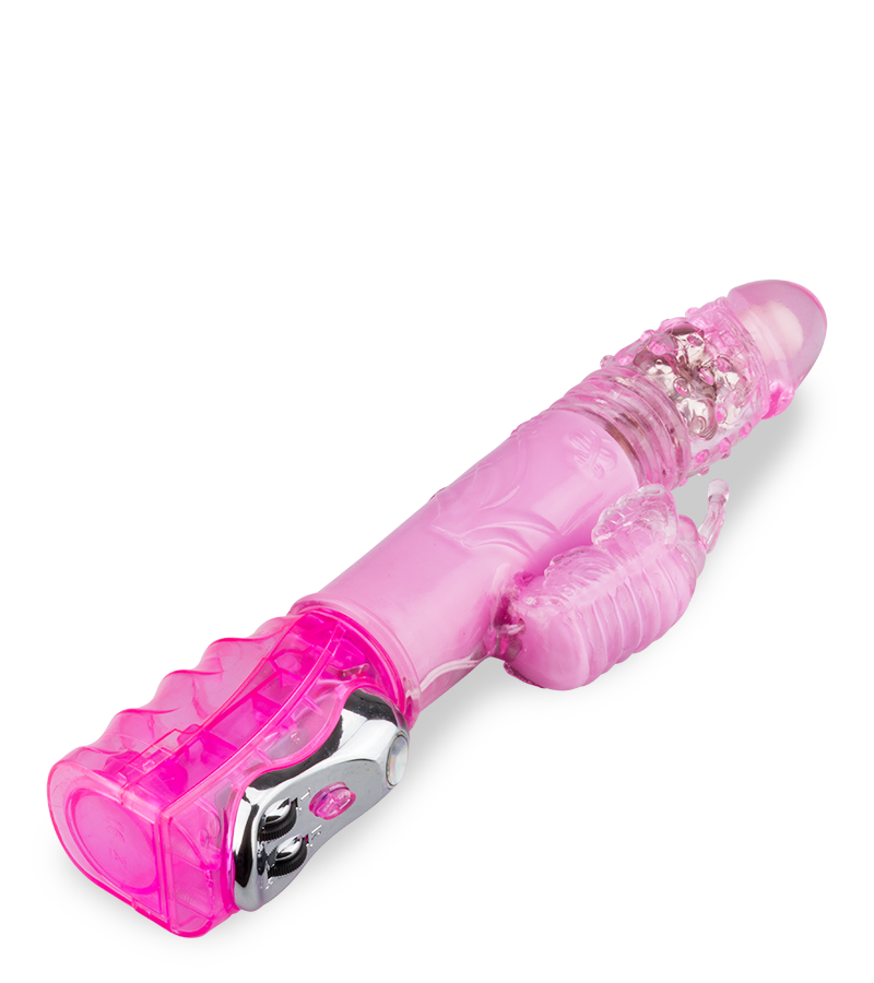 XL Butterfly thrusting rabbit vibrator