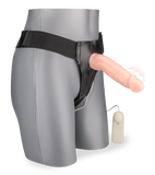 XL-diameter hollow dildo harness