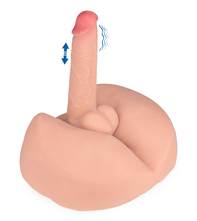 Yanis butt masturbator with vibrating thrusting penis 6.00 lb