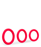 Zoom set of three medical-grade silicone cock rings